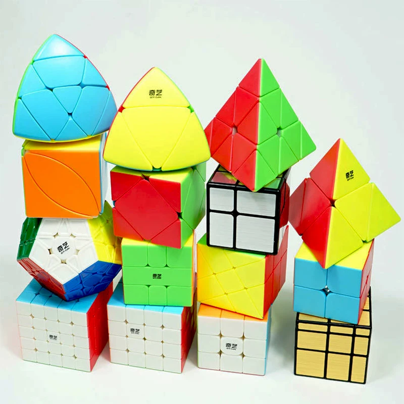 Qiyi магический куб Stickerless Скорость 3x3x3 2x2x2 4x4x4 5x5x5, волшебный куб, 2x2/oneplus 3/OnePlus x 3 4x4 5x5, 6x6 Головоломка Куб Профессиональная игрушка ребенок подарки