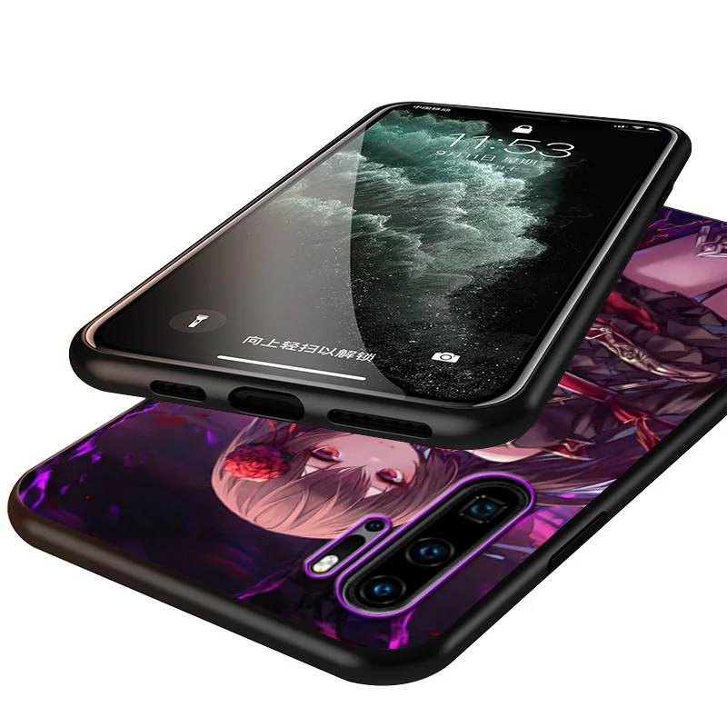 

Cute Manga Girl For Huawei Y5 6 7 8 9 Y5P Y6S Y6P Y7P Y7A Y8P Y8S Y9A Y9S 2018 2019 2020 Pro Prime Black Soft Phone Case