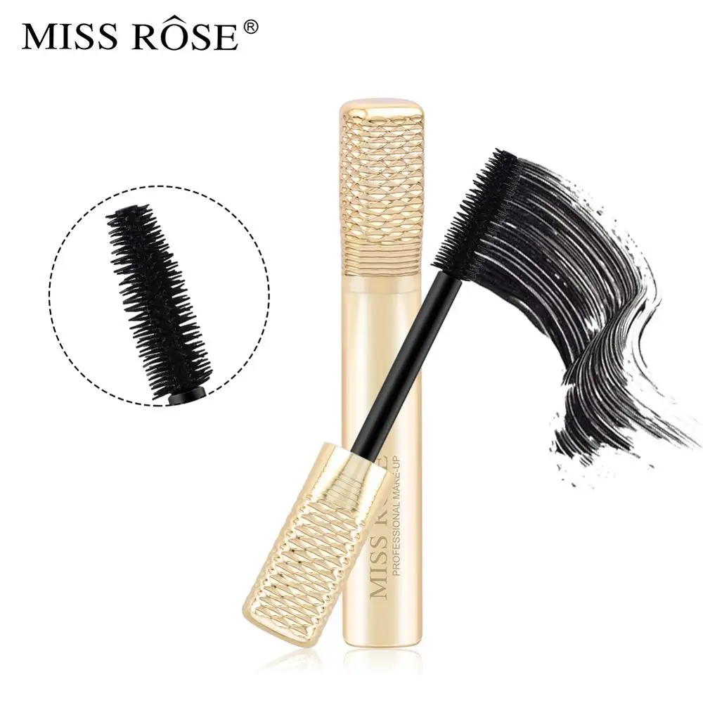 Black lash mascara Silicone Brush Head 4d silk fiber Eyelash Mascara Makeup 3D Lengthening Curling Thick Extension Waterproof |