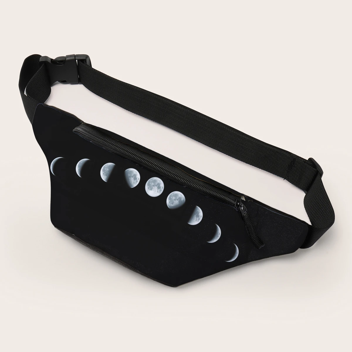 Поясная Сумка Deanfun для женщин забавная черная бананка с 3D принтом на молнии