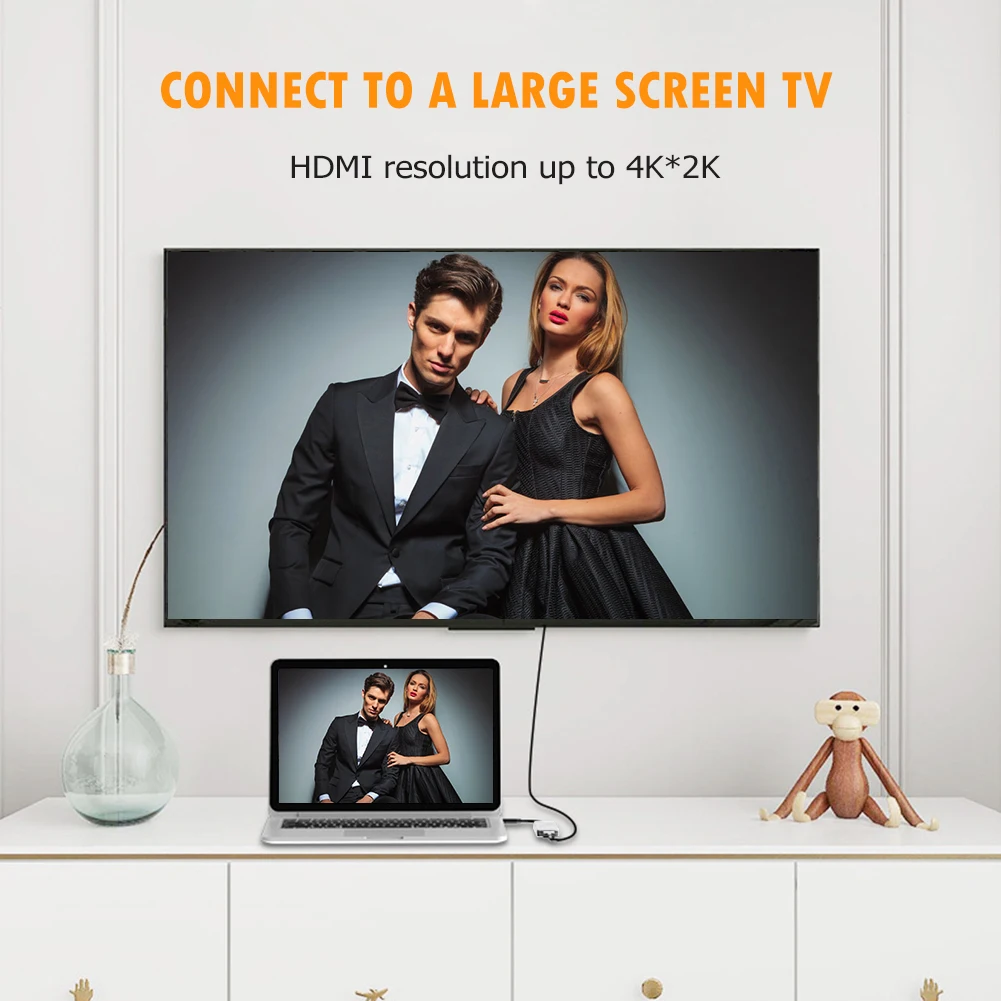 Многофункциональный концентратор usb type c конвертер Установка Удаление Удобный