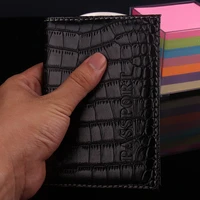 passport cover crocodile pattern id cover passport holder trip for car documents for documents travel mens wallet business gift