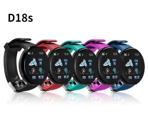 

D18s Smartwatch Fitness Tracker Watches Smart Watch Men Women Blood Pressure Step Stopwatch for IOS Android Smart Bracelet
