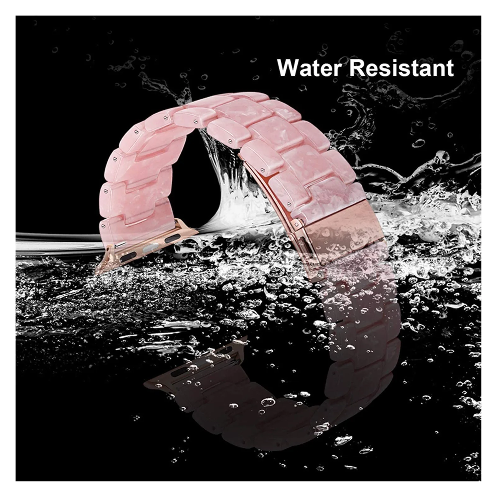 

Apply to Resin Watchband for apple watch 5 band 44mm iwatch 42mm Series 6 4 3 2 1 strap Wrist Accessories loop 40mm bracelet Rep