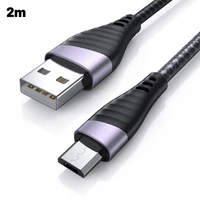 portable charging cable fast charging phone zinc alloy nylon braid cables data line for samsung