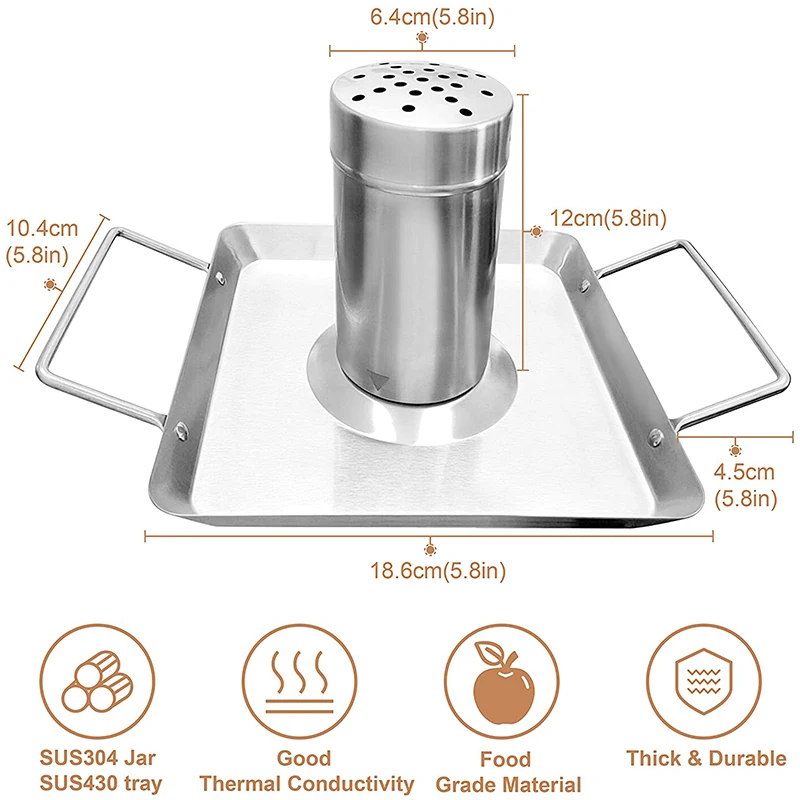 

Beer Can Chicken Roaster Rack,Beer Can Chicken Stand Holder Includes Metal Canister and Drip Pan for Oven or Grill Smoke