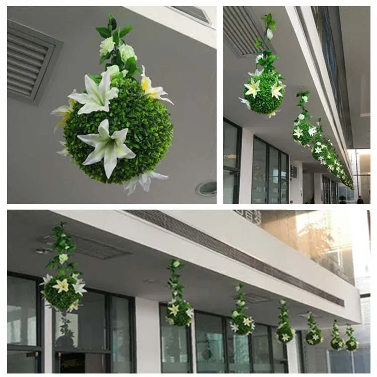 1 шт. зеленый травяной шар пластиковый растительный орнамент садовый декор для