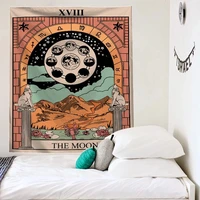 tarot wall hanging tapestry moon phase divination mat change tapestries star bedroom decor bedspread throw cover sun wall decor