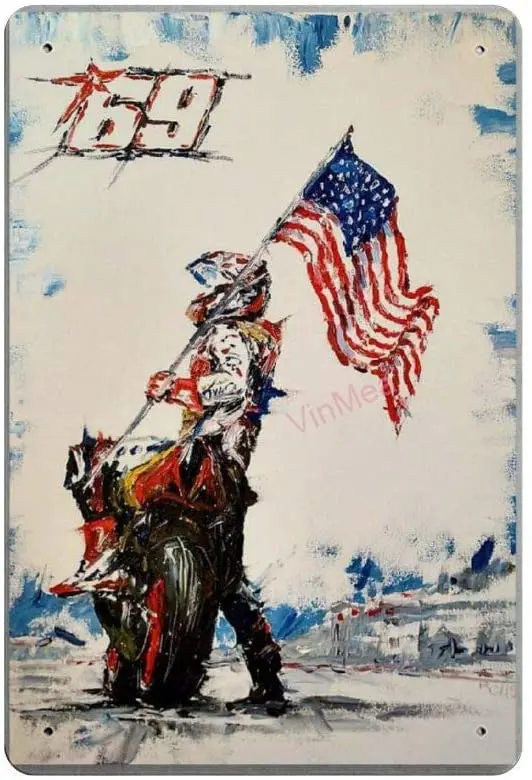 

Nicky Hayden Retro Metal Tin Sign Plaque Poster Wall Decor Art Shabby Chic Gift Suitable 12x8 Inch
