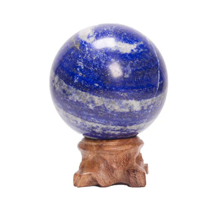 

30mm-80mm Natural Lapis Lazuli Gemstone Sphere Blue Quartz Crystal Ball for Healing