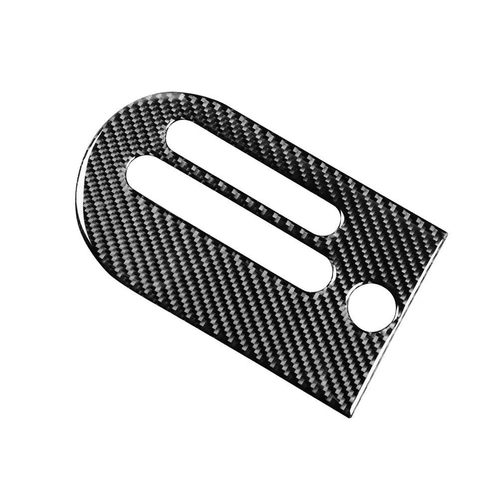 

2pcs Real Carbon Fiber Gear Shift Panel Decor Cover Trim For Jeep Wrangler JK 2007-2010 Car Accessories