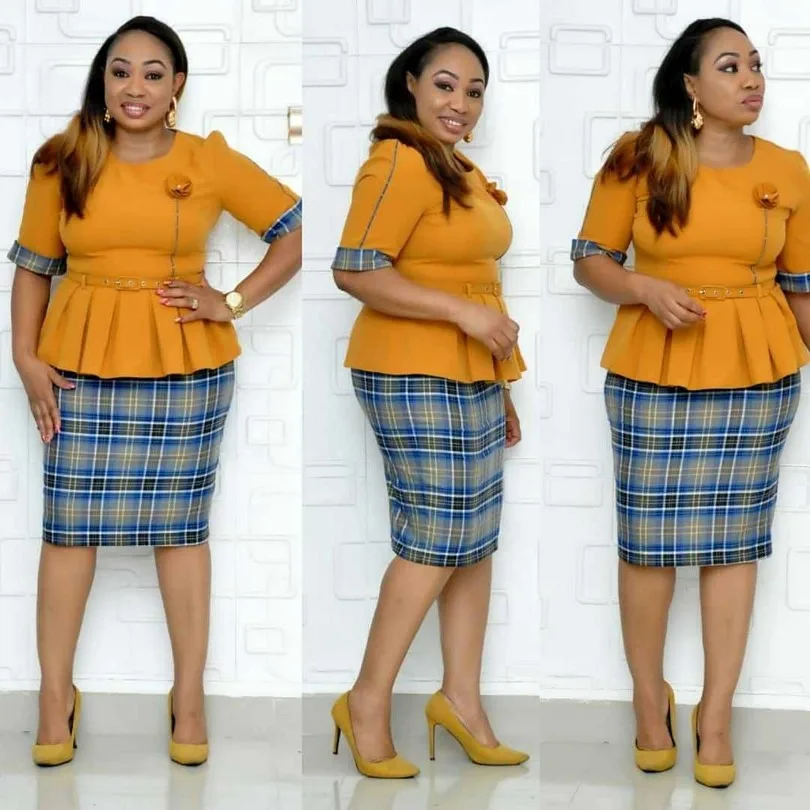 Hot Sale African Dress For Women Plus Size Peplum Midi Belt Dresses 2019 New Fashion Style Elegent Africa Clothing Lady | Тематическая