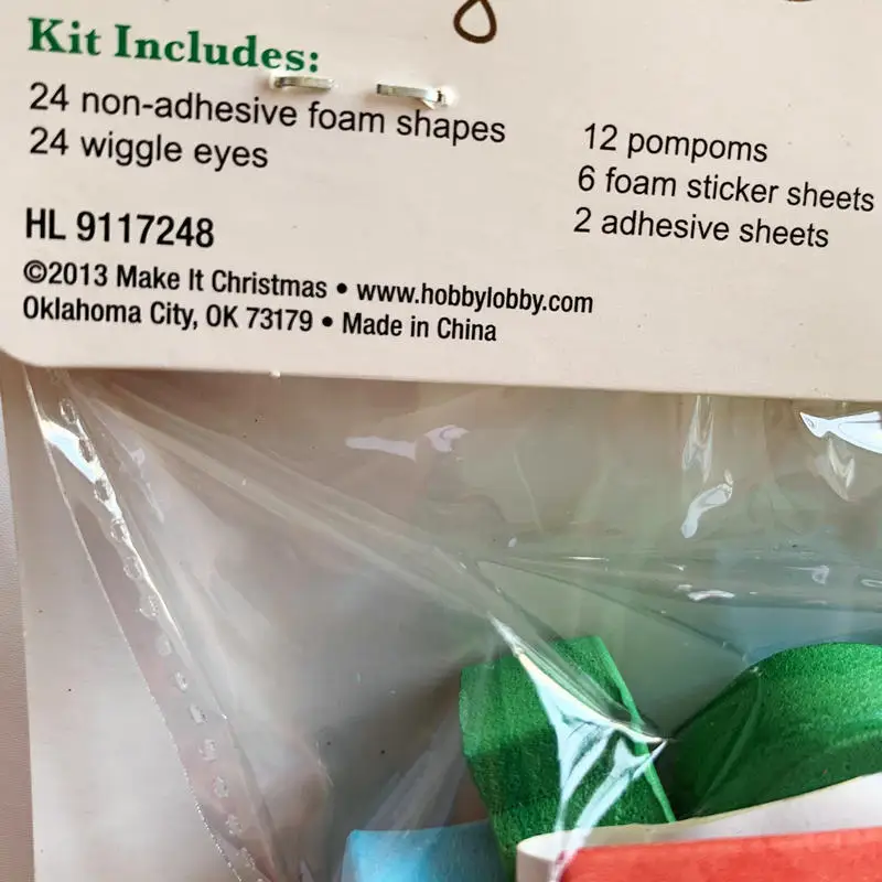 1 пакетов/лот. Может сделать 12 рождественских поролоновых колец в виде совы