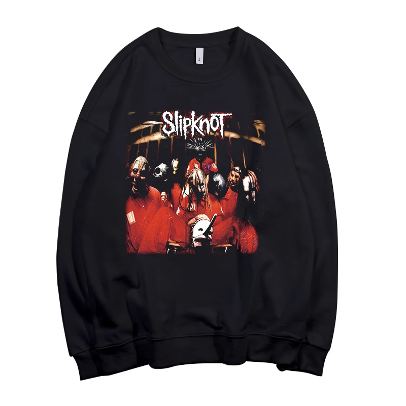 Todhoof Slipknot Альтернативная металлическая лента унисекс вырез лодочкой хлопковая толстовка Азиатский размер