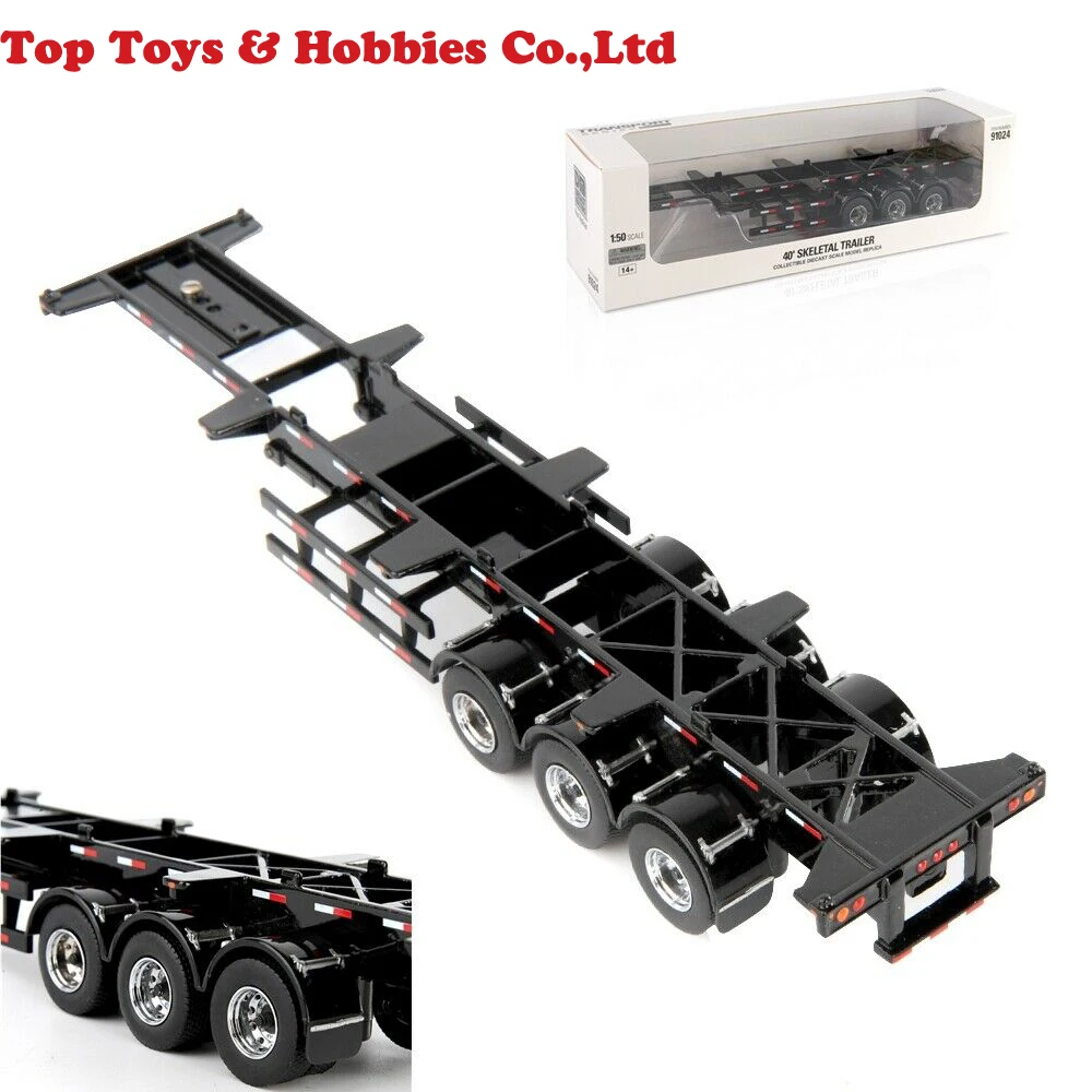 

Коллекция литья под давлением модель 1/50 40 'скелета трейлер 91024 бренд Diecast Masters реальные модели автомобиля игрушки