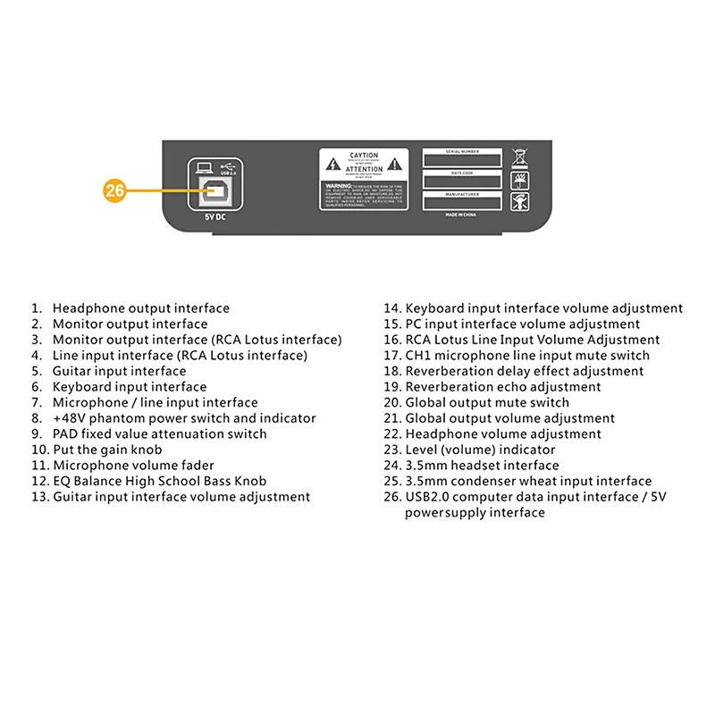 Мини Портативный 4 канала USB Микшер Live Studio аудио микшерный пульт DJ звук DC 48 В усилитель для караоке KTV матч вечерние музыка