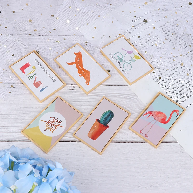 Новый кукольный домик 1 шт. 1:12 миниатюрный DIY Современное украшение Fresco | Игрушки и