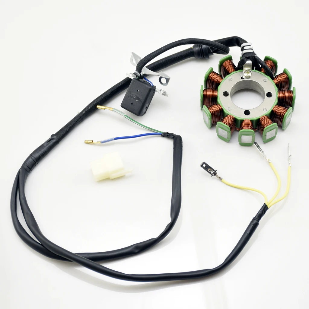 Мотоцикл 12 Катушки полюс статора Магнето запасные части для CG250 двигателя