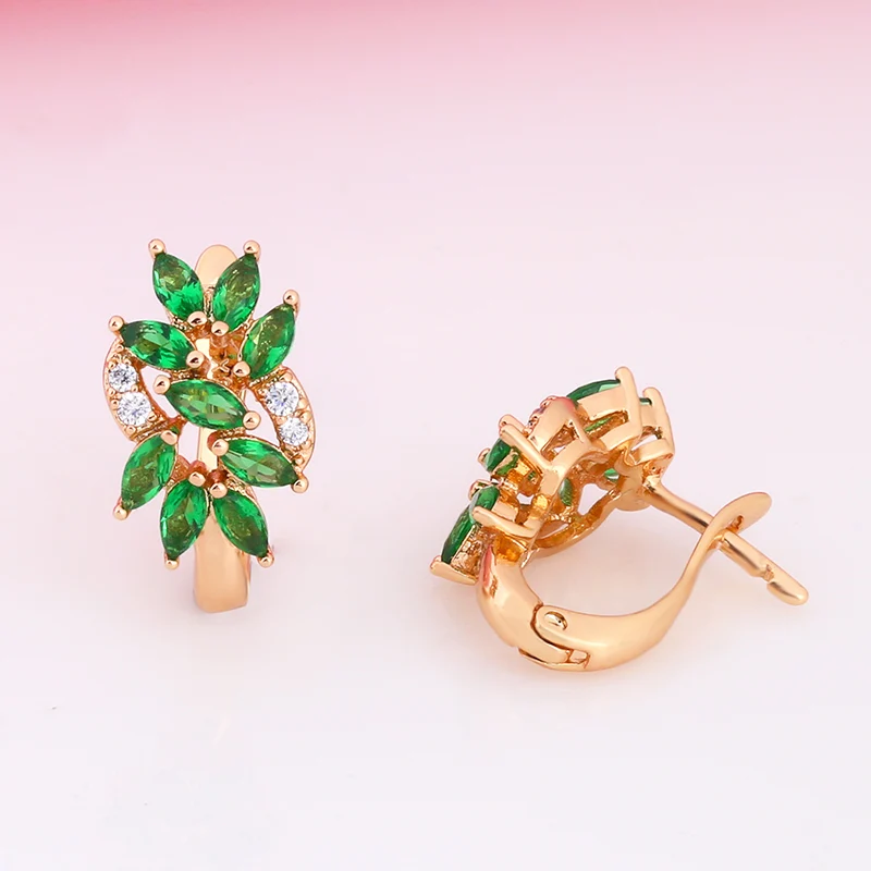 Модные Роскошные хрустальные полые висячие серьги в виде цветка золотые