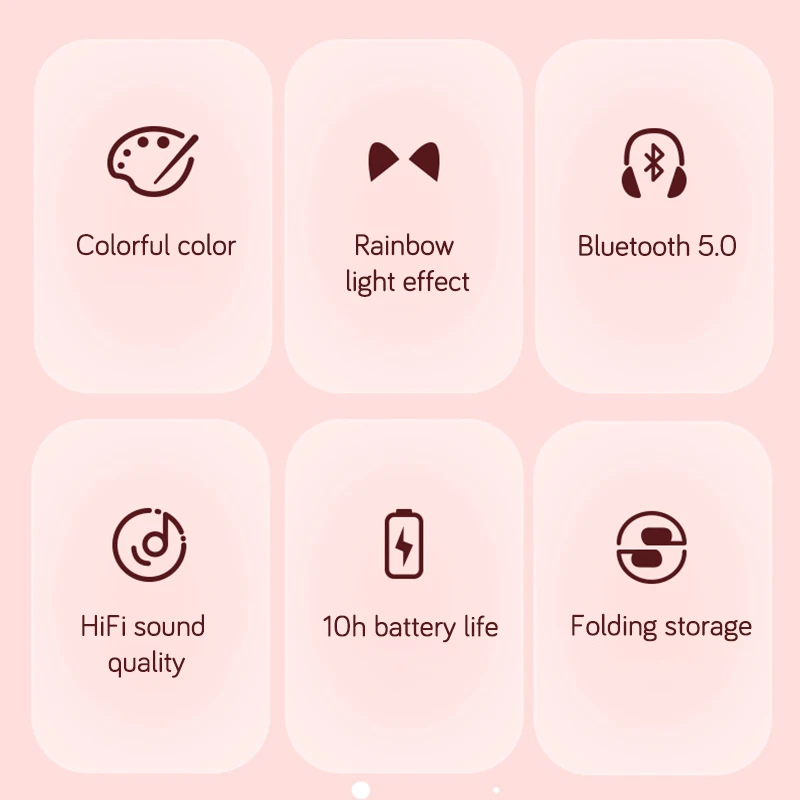

News RGB Cat Ear Headphones Bluetooth 5.0 Bass Noise Cancelling Adults Kids Girl Headset Support TF Card Casco Mic Gift Bracelet