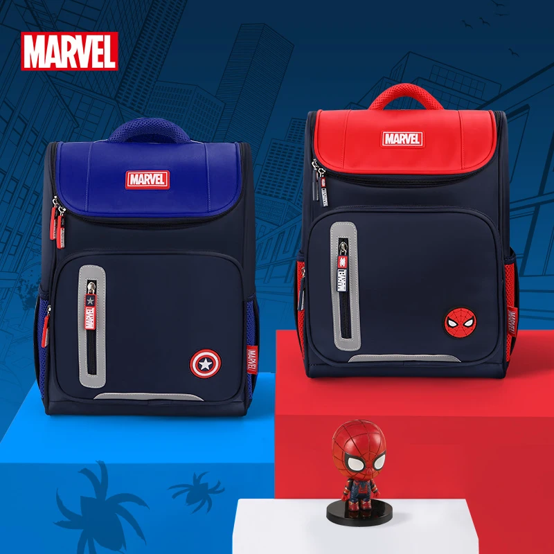 Оригинальный школьный портфель Disney Marvel для мальчиков начальной школы 1-4 класс детский рюкзак Человек-паук школьные сумки для детей