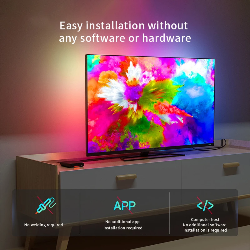 Комплект освесветильник для телевизора 4K HD TV компьютерный экран подсветка HDMI
