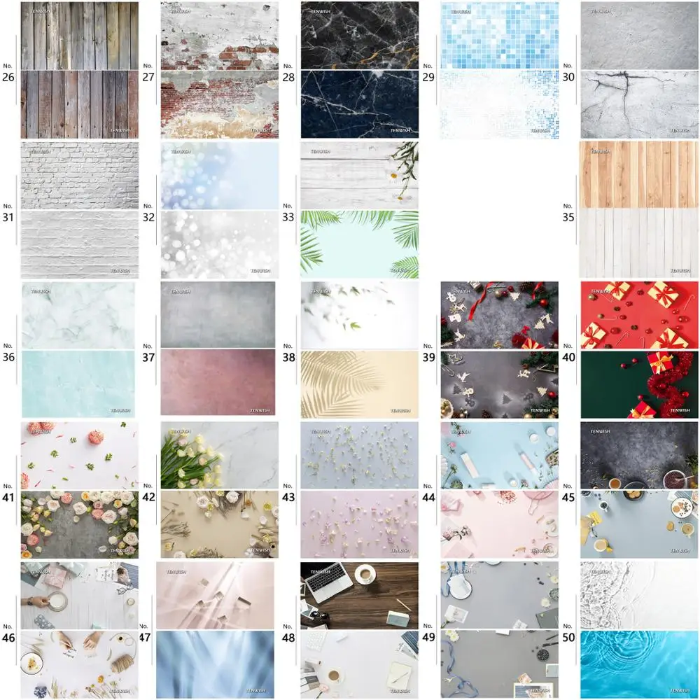 

Водонепроницаемый фон TENWISH для фотосъемки с изображением натюрморта, дерева, мрамора, бетонной стены, 57*87 см