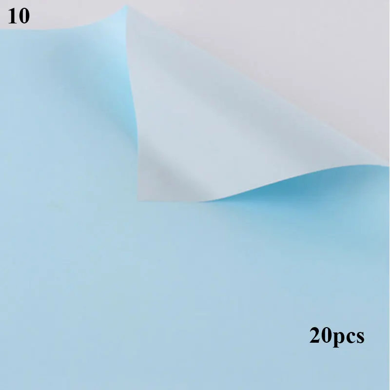 

20pcs Korean Flowers Paper Packaging Gift Wrapping Neutral Color Florist Wrapping Paper Flower Bouquet Supplies