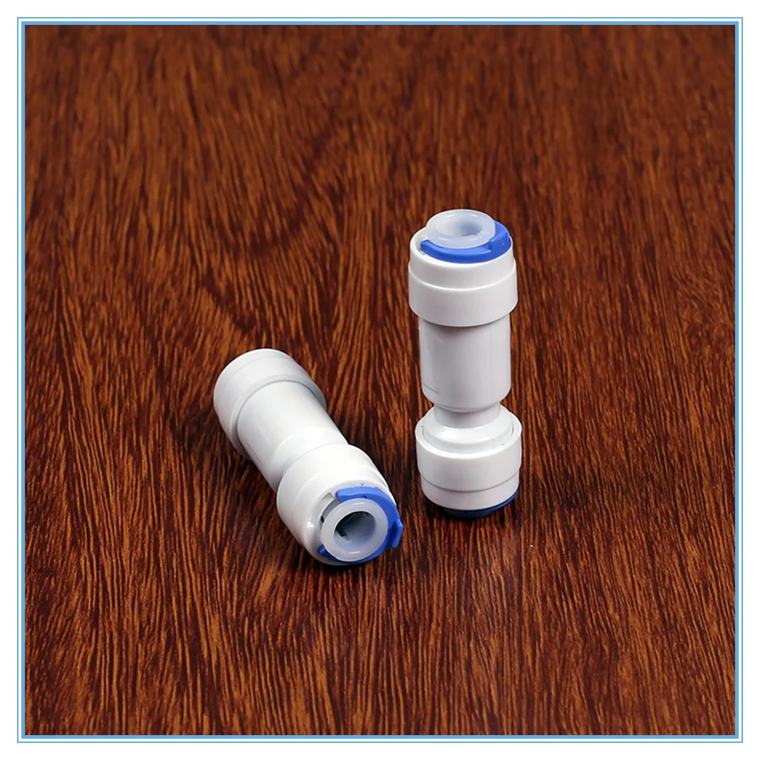 5PCS 1/4&ampquot -1/4&ampquotOD Tube PE Pipe Fitting Straight Non-return Valve Quick Connector Aquarium RO Water Filter Reverse Osmosis System |