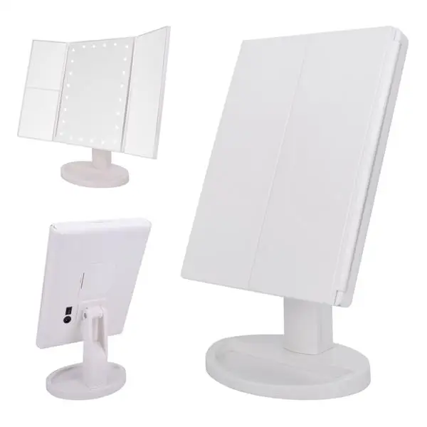 

USB 24 LED Magnifier Makeup Light Magnification Mirror 180 Degree Universal Shaft Touch Switch White