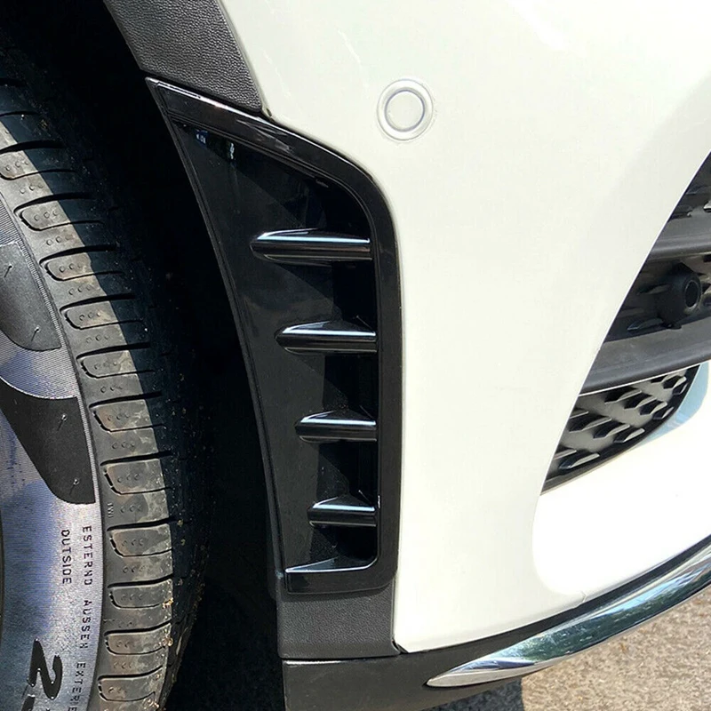 

Gloss Black Front Wheel Air Vent Hood Fender Cover Trim for Benz GLC-Class X253 GLC260 GLC300 2020