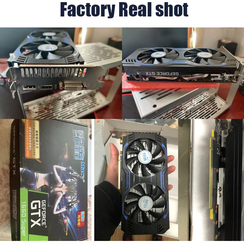 

GTX 1660 SUPER 6G Brand New original graphics card 192Bit GDDR6 NVIDIA Geforce Cards With PCIE 16X HDMI DVI DP