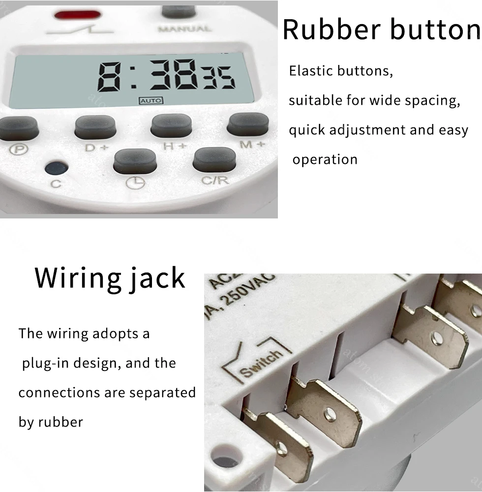 Таймер CN101A с ЖК-дисплеем 12 В 24 110 220