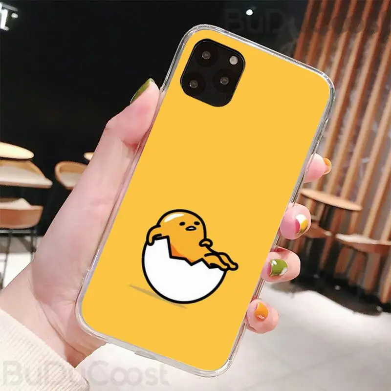 

Cute Lazy Egg Phone Case for iPhone 8 7 6 6S Plus X 5S SE 2020 XR 11 pro XS MAX 12 12Mini