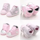 Хлопковая обувь для новорожденных, мягкая нескользящая подошва, для мальчиков и девочек 0-18 мес.
