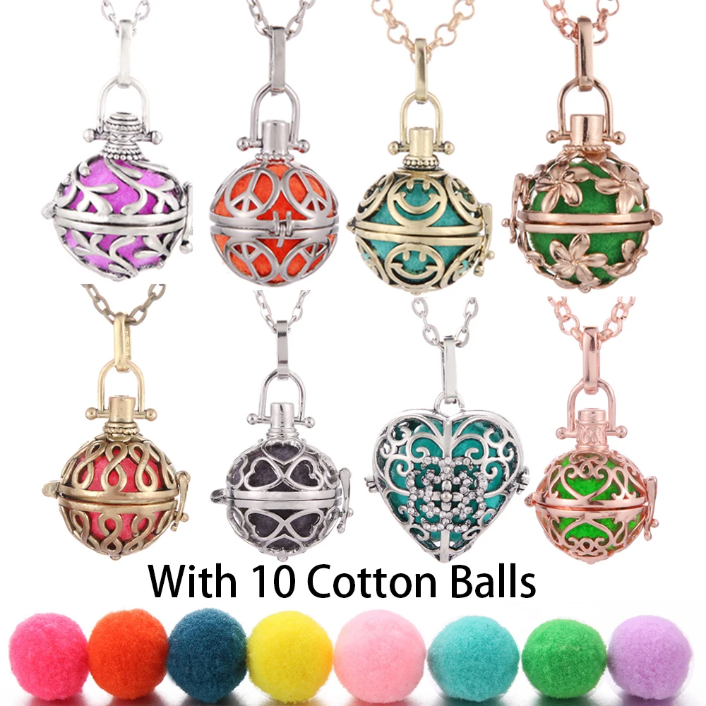 Ароматерапия Ожерелье клетка парфюмерный диффузор эфирное масло фотолампы для