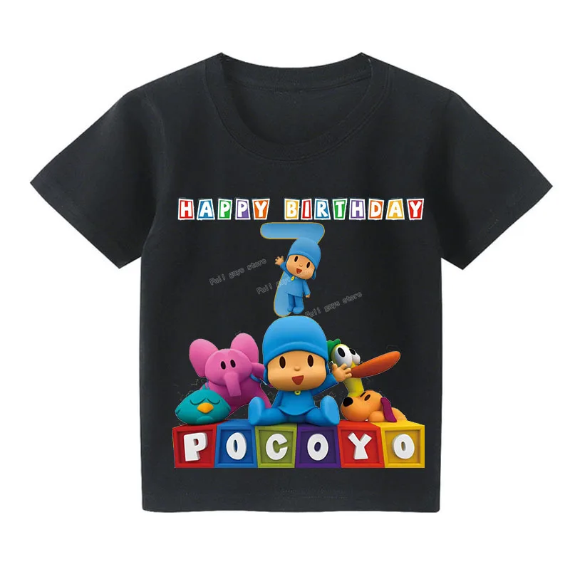 Детская футболка с мультяшным аниме Pocoyo принтом персонажа Нелли пэто Фреда Лулы
