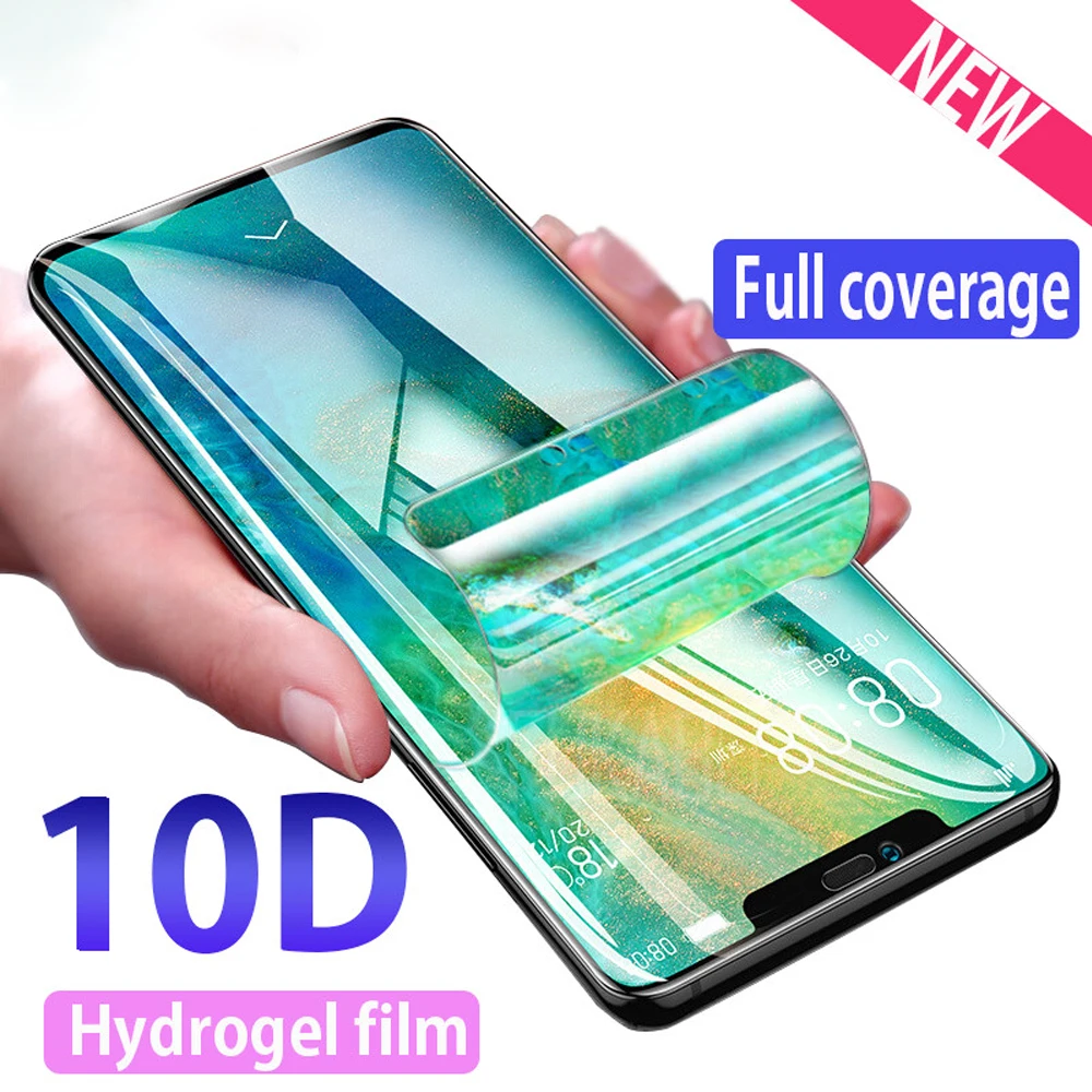 Мягкий чехол с полным покрытием для huawei mate 10 lite 9 прогидрогелевая пленка