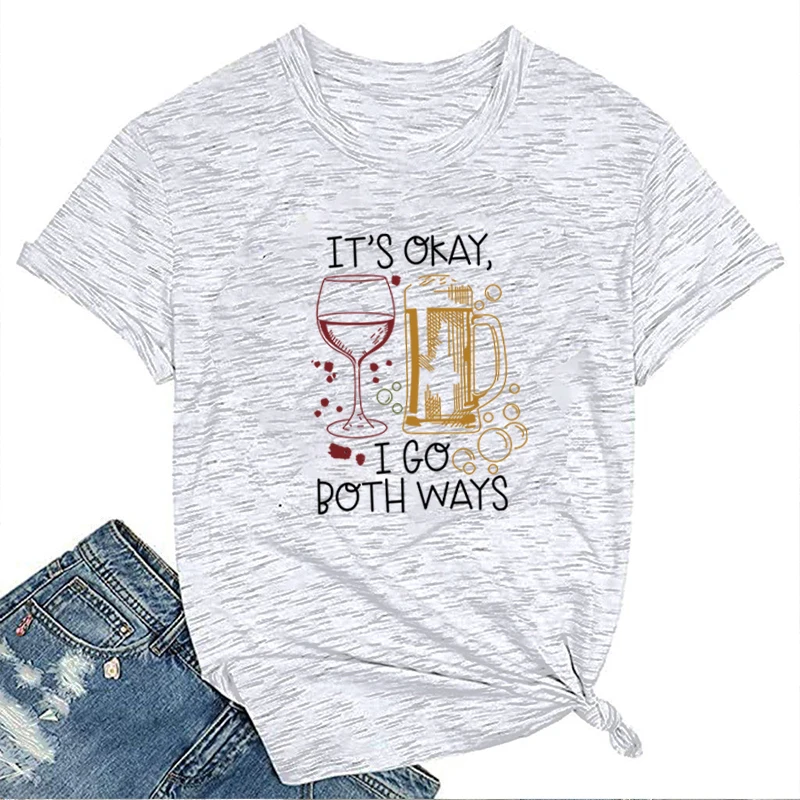 Женские летние футболки с коротким рукавом I Go модные женские принтом топ