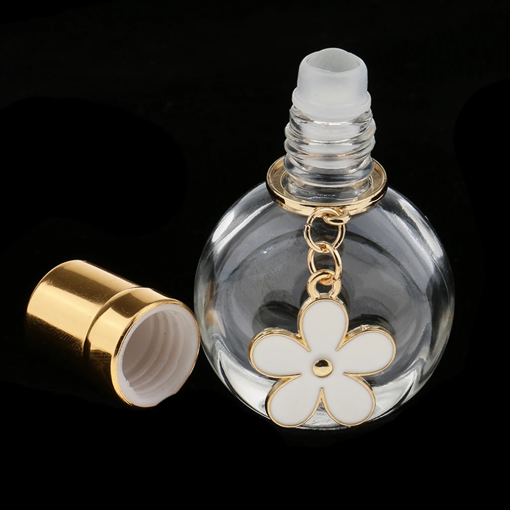 

10ml Empty Roll On Bottle Glass Roller Bottle Vial For Perfume Essential Oil - 3.3 x 2 x 5.5cm
