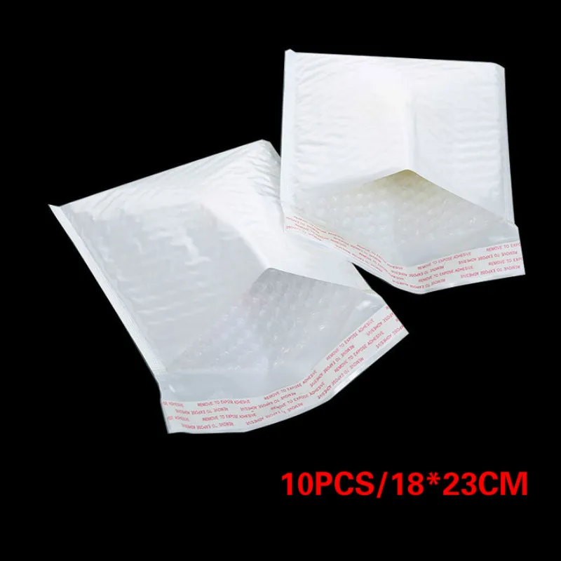 

10pc Plastic White Foam Envelope Bag Mailers Padded Shipping Envelope with Bubble Mailing Bag Gift Wrap Packaging Bags 18*23cm