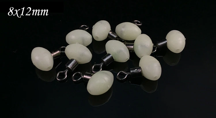 8x12mm White Minfishing 25 шт. рыболовные Вертлюги с бусины для рыбалки Rolling Вертлюги разъем для рыболовных крючков рыболовные снасти - Цвет: 8x12mm White