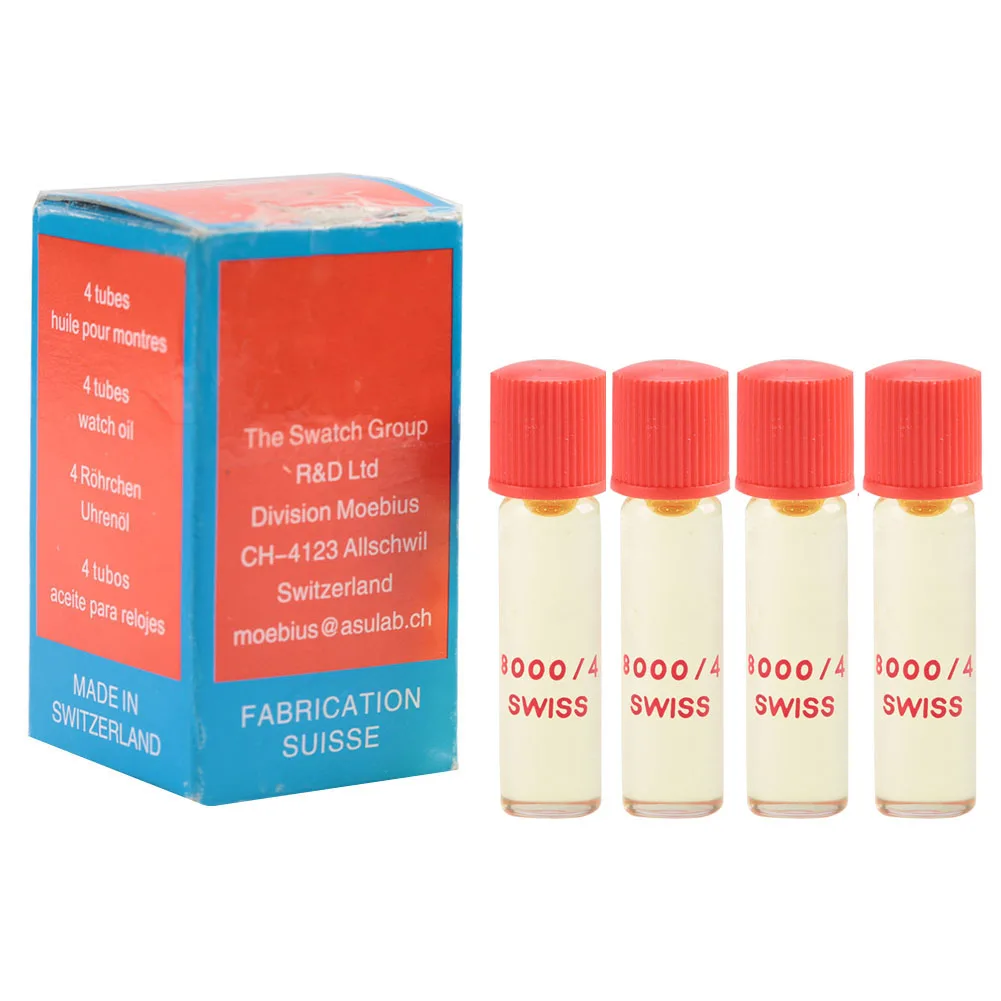 4 шт. 8000/4 масло для часов наручные часы карманные обслуживание Suisse Смазка