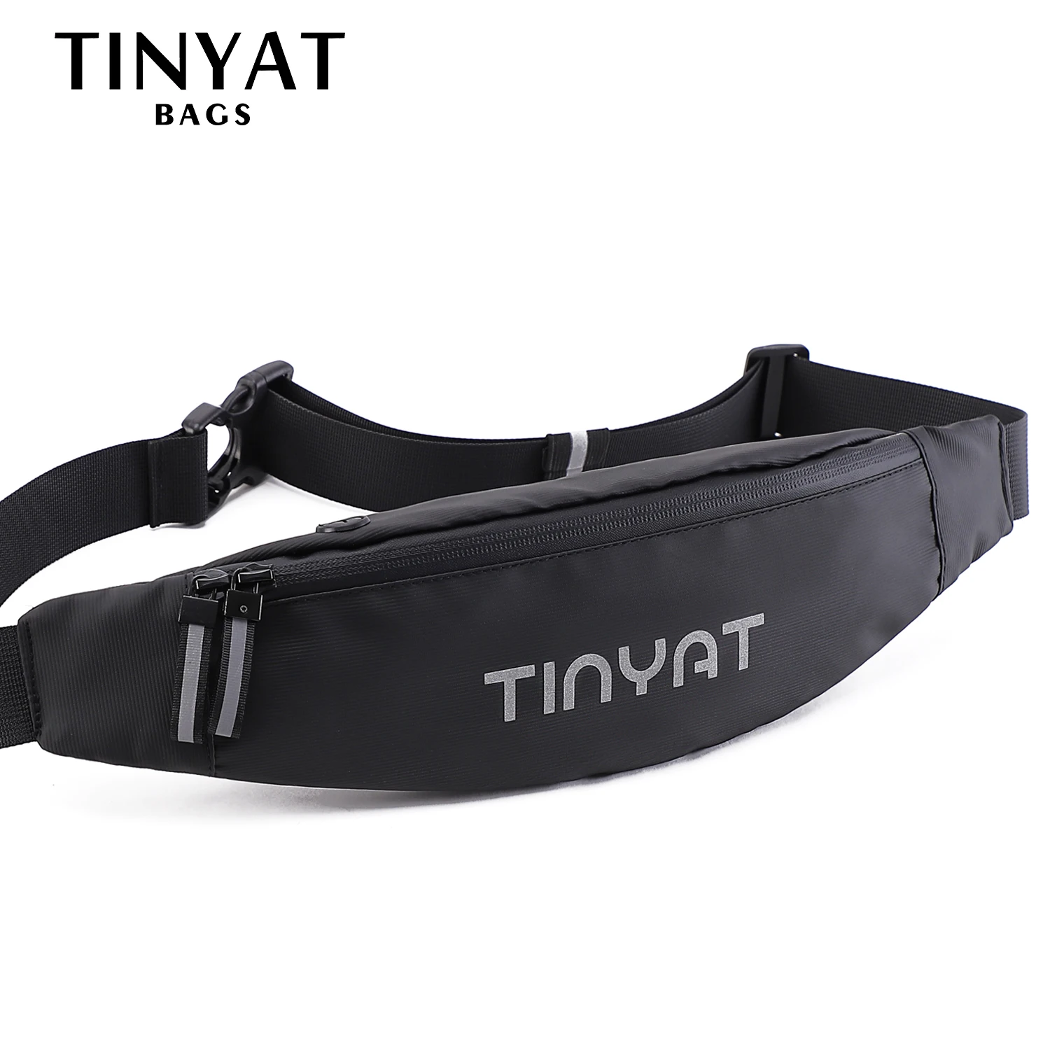 

TINYAT Men Male Waist Bag pack Purse Casual Large Phone Belt Bag Pouch Canvas Travel Phone Bag Fanny Banana Bag Hip 5 Pockets