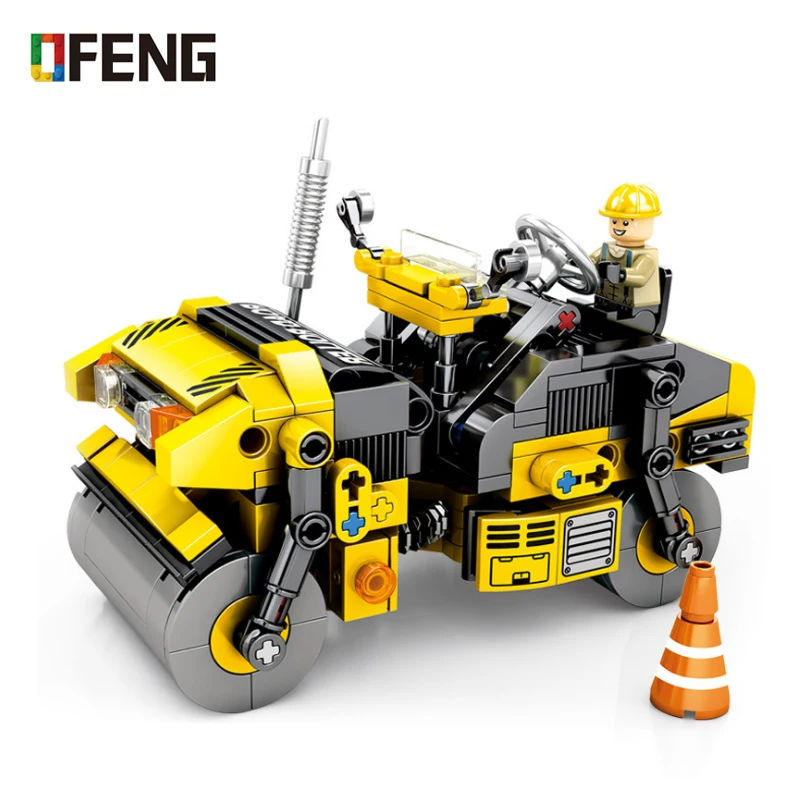 Обучающие строительные блоки City Engineering Bit truck игрушки для детей автомобиль