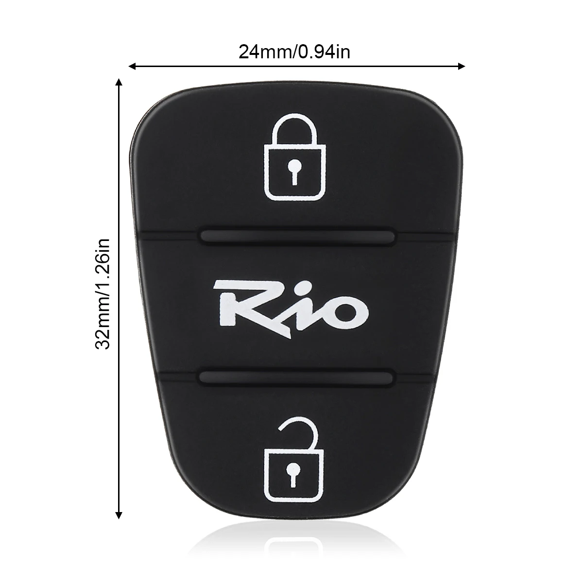 Резиновая вставка с 3 кнопками подходит для Ceed Hyundai Solaris Accent Tucson l10 l20 l30 Kia Rio