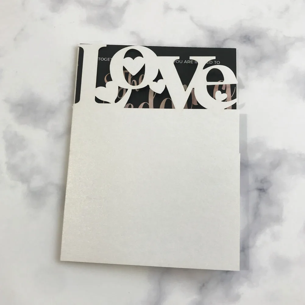 Ажурная свадебная пригласительная открытка с лазерной резкой 45 шт./лот | Дом и сад