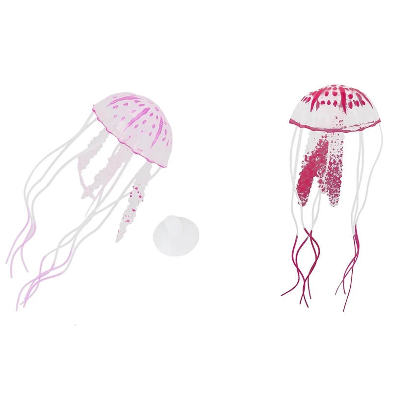 2 шт. светящийся эффект в аквариуме искусственные Медузы Украшение для аквариума