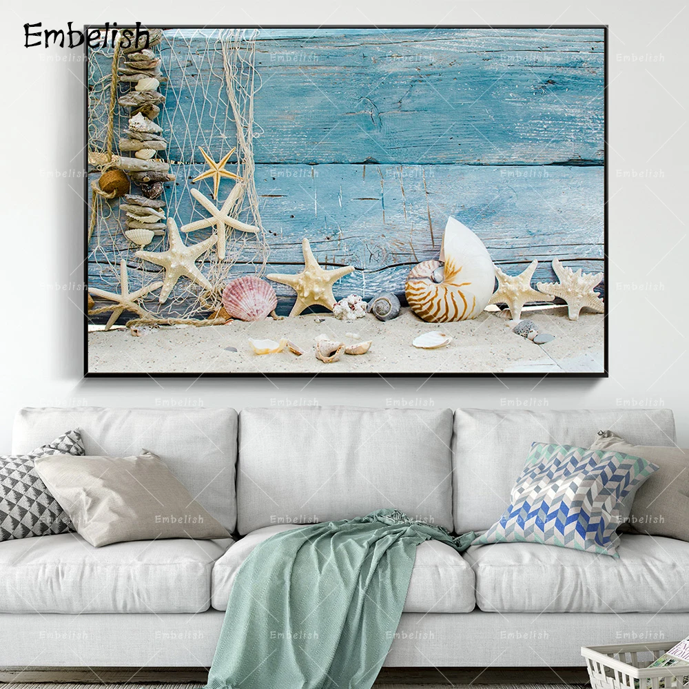 

Embelish 1 Pieces Hot Starfish Landscape HD Print Canvas Painting For Living Room Modern Home Decor Wall Poster Bedroom Picture