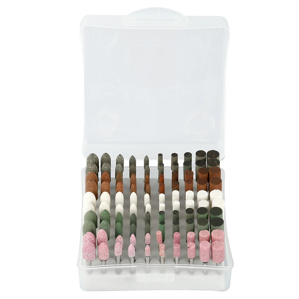 100 шт. абразивные монтируемые каменные точки Электрические шлифовальные